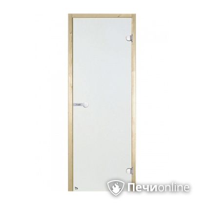 Дверь для бани Harvia Стеклянная дверь для сауны 7/19 коробка сосна сатин D71905М в Волгограде